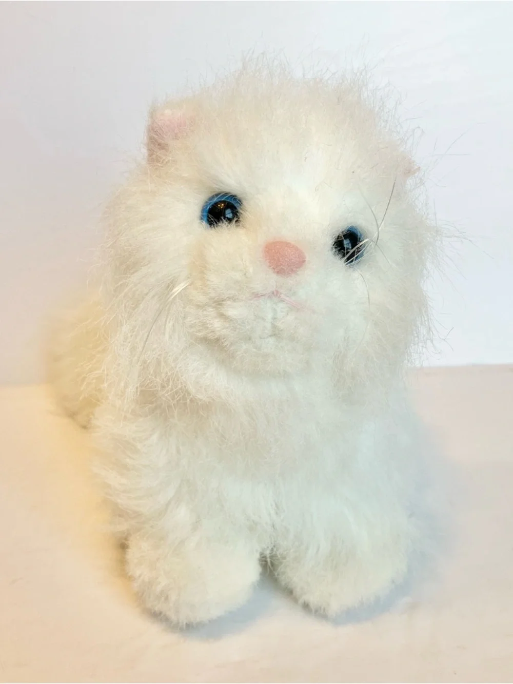 Ganz Webkinz HM110 PERSIAN‎ CAT White Plush Kitty Cat Stuffed Animal NO CODE